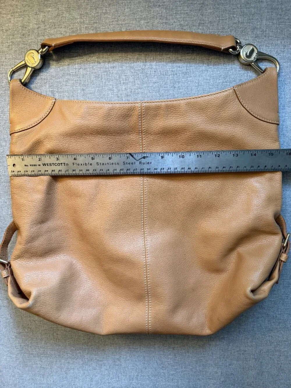 Dooney & Burke Slouch Hobo Shoulder Bag in Brown Leather